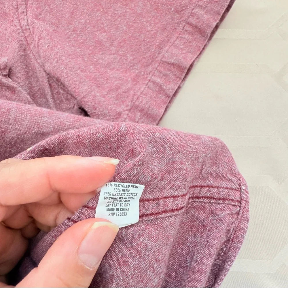 Taylor Stitch Men's Short Sleeve Shirt Organic Cotton Hemp Blend Size 42 or L - Picture 4 of 6